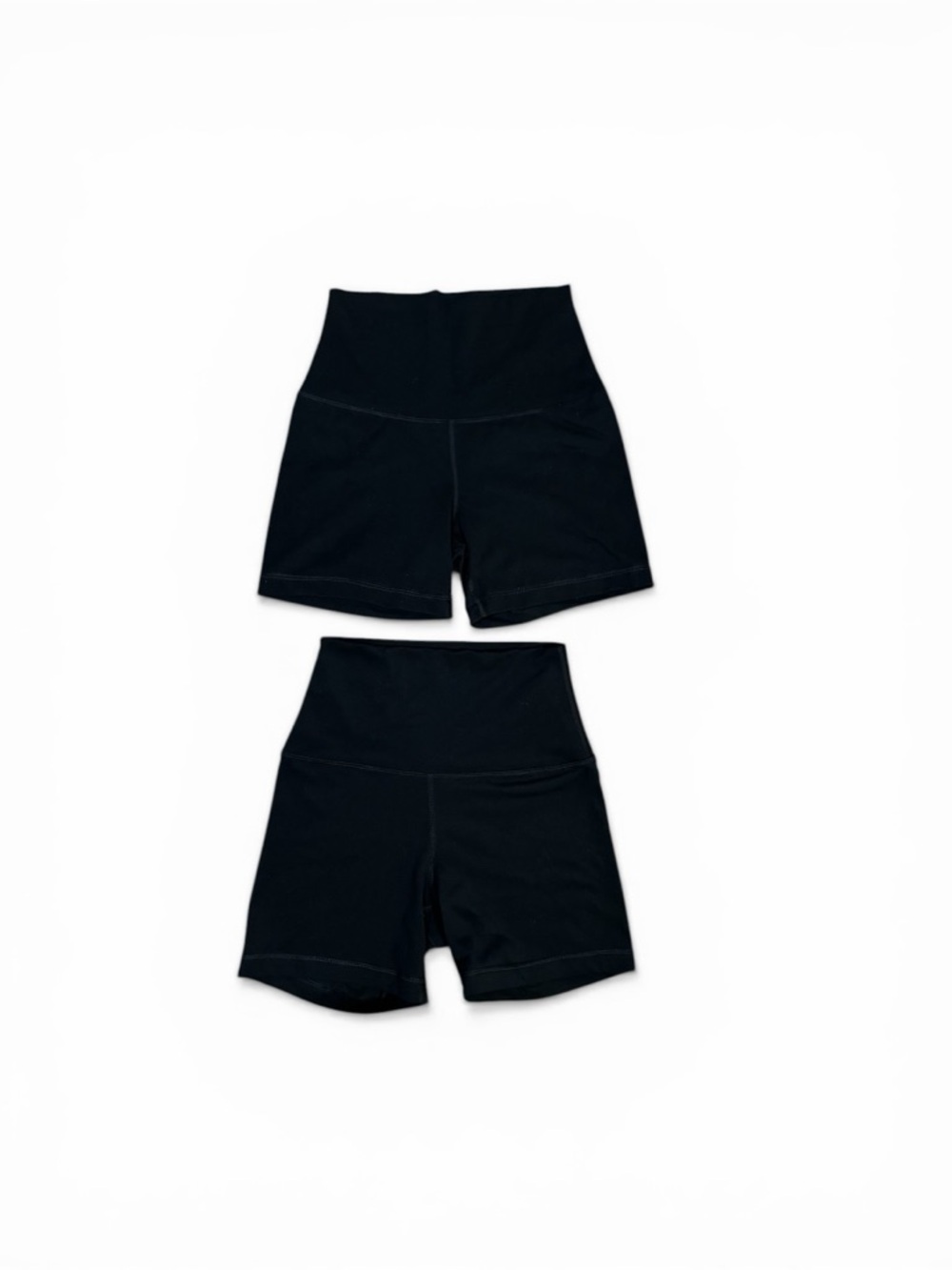 Yogalicious Black High-Waist Bike Shorts Pair